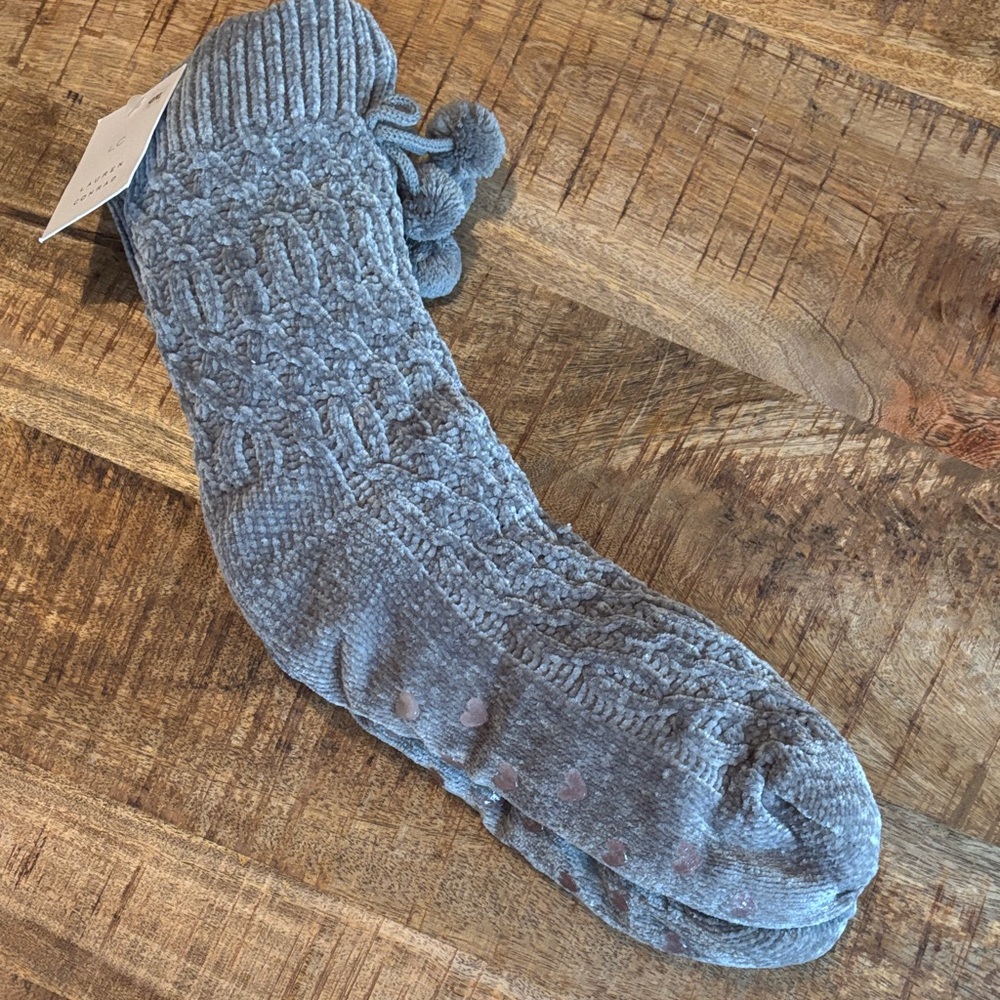 LC Lauren Conrad Textured Gray Socks